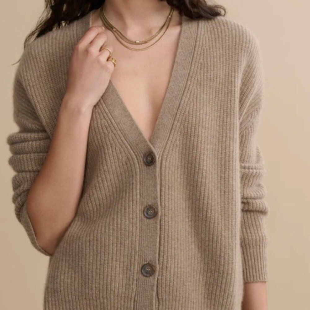 Beautiful Jenni Kayne Cropped Cashmere Cocoon Cardigan
